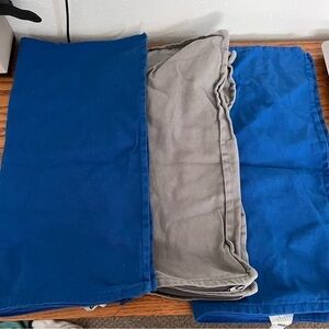 IKEA Gurli 20” x 20” throw cushion covers blue & gray